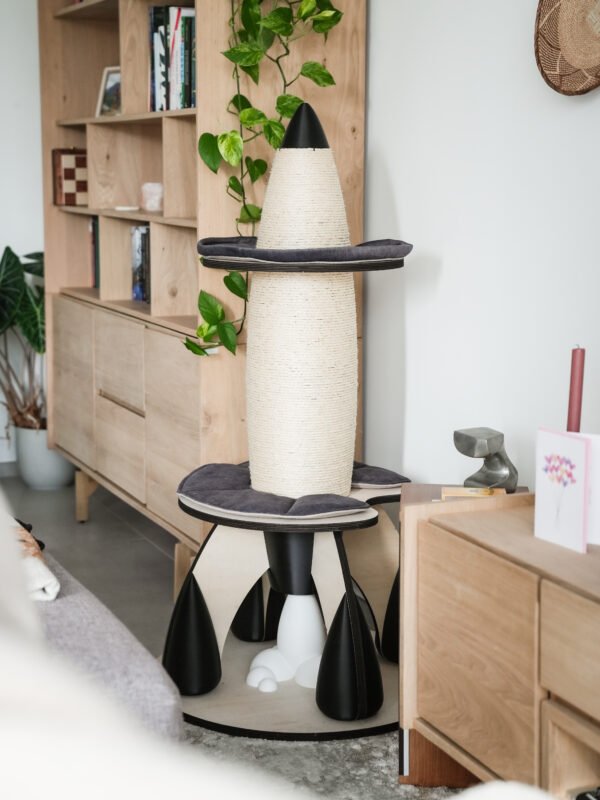 Racat krapbaal in interieur